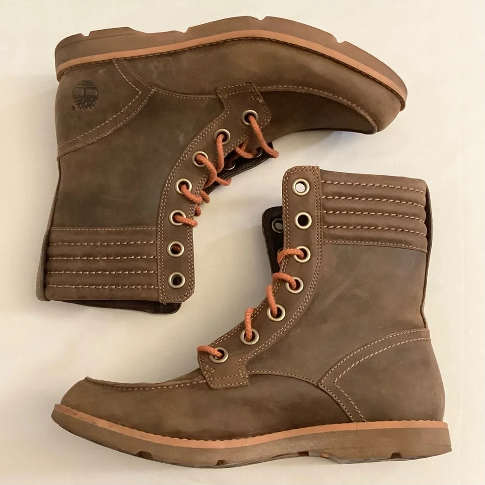 Timberland 6 Sumter A11S1 Women’s Full Grain Leather Hiking Boots Brown Lace Up